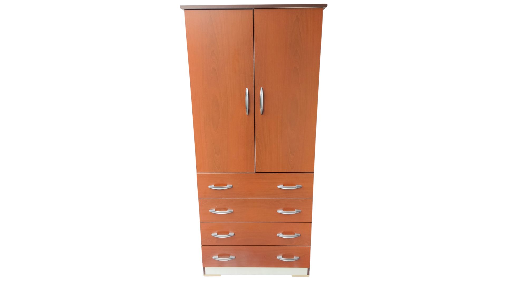 Closet 2 puertas 4 cajones 2 colores - casahoggar