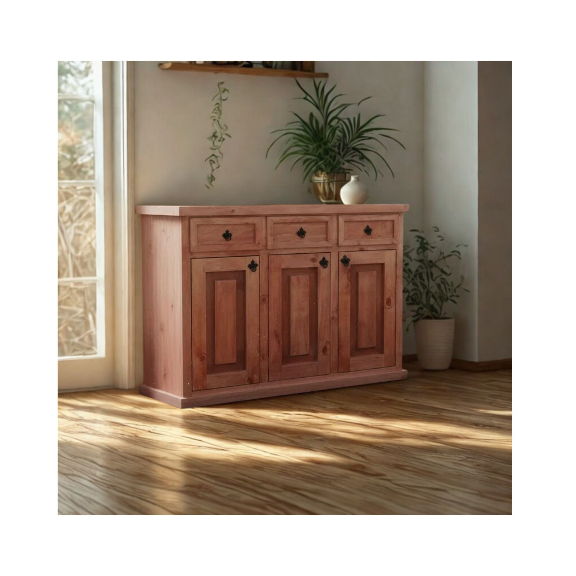 Buffet Rustico Bari 120 Rojizo